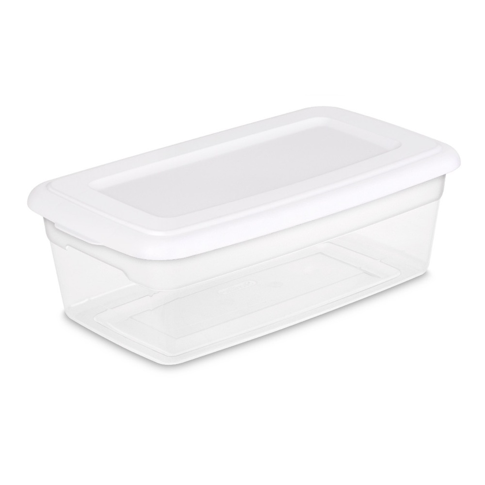 Sterilite 6qt Clear Stackable Storage Box Container NWT